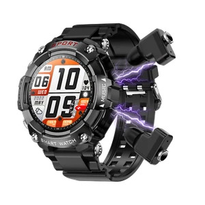 Reloj inteligente 2 en 1 Bluetooth reloj de música con auriculares rastreador de fitness deportivo - Imagen 1 de 7