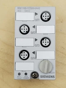 Siemens 3RK1100-1CQ20-0AA3 Digital I/O Module & 3RK1901-2DA00 Mounting Plate NEW - Picture 1 of 5