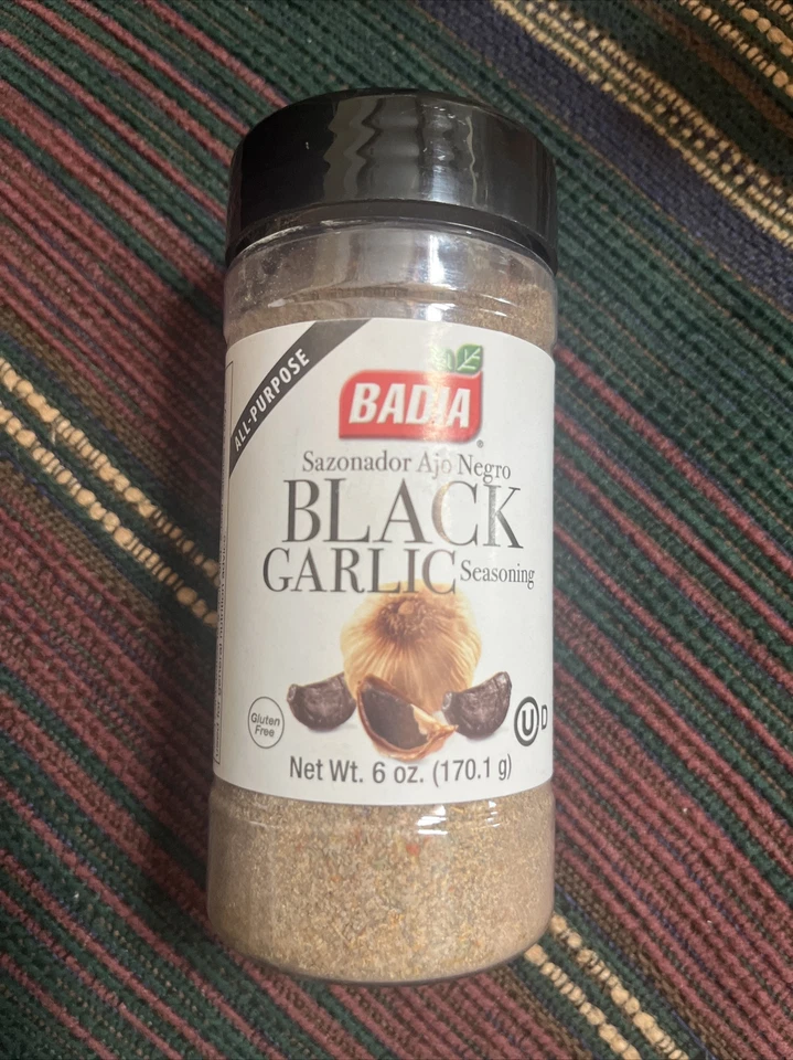 Badia Black Garlic Powder – 6 oz Jar Ground Seasoning Spice Ajo Negro