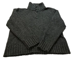 Polo By Ralph Lauren Pullover mit Stehkragen Wolle Alpaka Grau Herren Größe L " - Bild 1 von 9
