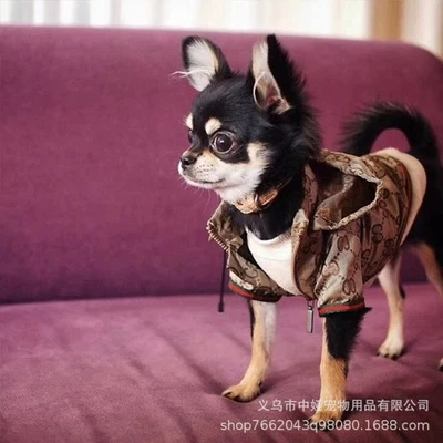 Luxury Fashion Hoodie Sweater Shirt Dog Apparel Pet Clothes, High Quality - Image 1 of 4