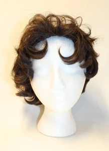 VTG NEW BORN PLAYMATE by FASHION TRESS BROWN SHORT WAVY HAIR WIG 100% MODACRYLIC - Picture 1 of 10