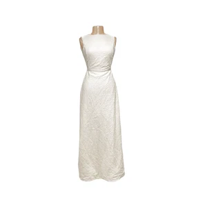Isaac Mizrahi Cream Floral Lace Dress - Picture 1 of 4