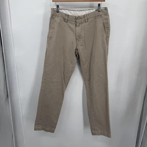 Polo Ralph Lauren Pants Mens 32x34 Khaki Slim Fit Chino Casual Twill Flat Front - Picture 1 of 8