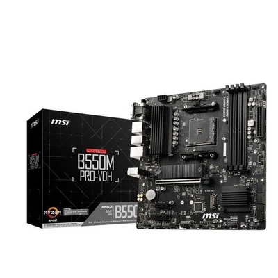 Placa madre MSI B550M PRO-VDH WIFI AMD Ryzen AM4 Micro ATX DDR4 SATA 6Gbs - Imagen 1 de 3