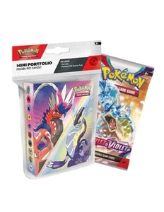 Pokemon Cards - Scarlet & Violet - MINI ALBUM PORTFOLIO w/ Booster Pack - New - Picture 1 of 1