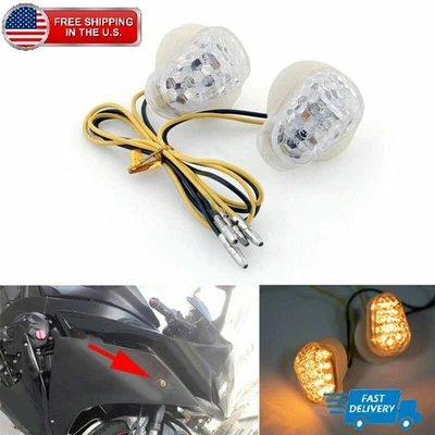 Luz indicadora LED de montaje empotrado para YAMAHA FZ1 FZ7 FZ9 MT-09 MT-10 Foto 1 de 4