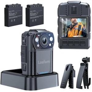 WD11 2K Body Camera with 2PCS 2000mAh Batteries and Charging Base, 128G Body ... - Picture 1 of 9
