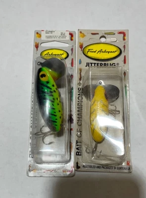 LOTE DE 2 señuelos Arbogast Jitterbug GRAN COLOR LEER Foto 1 de 2