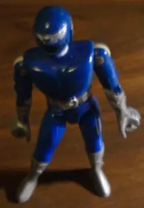 Masterbotix Powerbots Azul Trendmasters 4 1/2" Power Rangers KO - Imagen 1 de 4