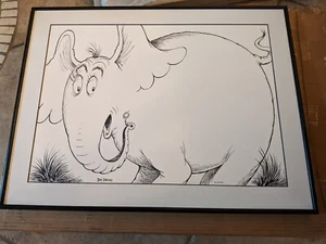 Dr Seuss " Horton Line Drawing " OFFER #HL14X00DSSFG - Picture 1 of 5