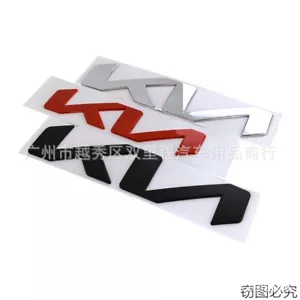 Car Fender Rear Trunk Emblem Badge ABS Decals Sticker For Kia KN K5 K3 Sportage - Picture 1 of 14