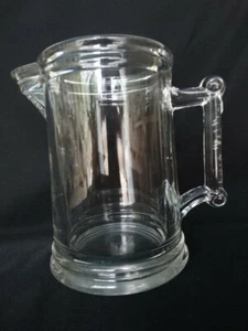 EAPG Unk Maker Klarglas Dart mit konvexem Band AKA Webgriff Krug 1870er sehr guter Zustand - Bild 1 von 12