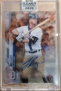 2020 TOPPS CLEARLY AUTHENTIC JAKE ROGERS ROOKIE AUTOGRAPHED BASEBALL CARD/RC - Picture 1 of 1
