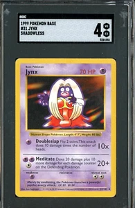 1999 Pokmeon Base Shadowless #31 Jynx SGC 4 VG-EX - Picture 1 of 2