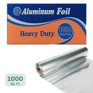 Heavy Duty Aluminum Foil Roll 1000 sq. ft. (12" X 1000 ft) - Picture 1 of 5