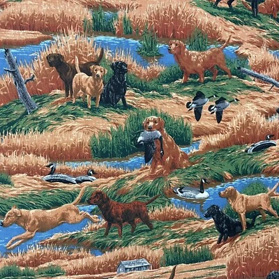 LOTE Cranston Joan Messmore 100% Algodón Estampado Tela Pájaros Perros Exterior 4 PIEZAS Foto 1 de 4