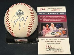 Ketel Marte Signed 2023 World Series Baseball Autographed Dbacks JSA COA
