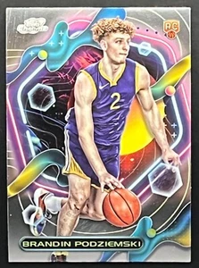 Tarjeta de novato Brandin Podziemski 2023-24 Topps Cosmic Chrome Warriors RC #167 - Imagen 1 de 1