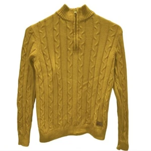 Kid Nation Youth L 8-10 Sweater Goldenrod Cable Knit Pullover - Picture 1 of 6