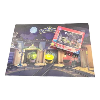 Rompecabezas de piso para niños Ravensburger Chuggington Trains Brillan en la oscuridad 24 piezas súper tamaño Foto 1 de 4
