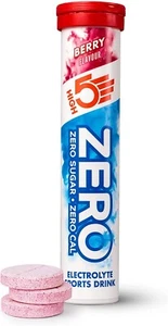 HIGH5 ZERO Electrolyte Hydration Tablets Added Vitamin C - 20 Tab Tube Sport Dri - Picture 1 of 5