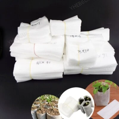 Non-Woven Fabric Cultivation Bag Biodegradable Plant Grow Nursery Pot 9H - Image 1 of 4