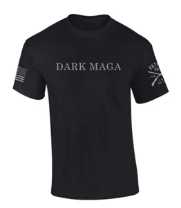 Trenz Shirt Company Trump 2024 Dark Maga Patriotic American Short Sleeve T-shirt - Picture 1 of 1