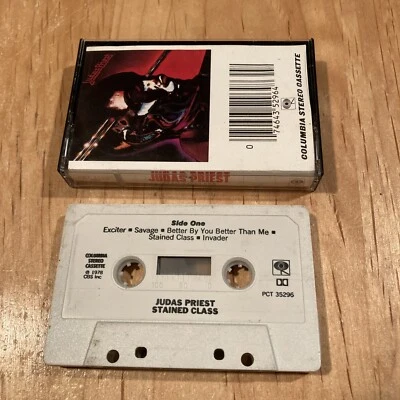 Judas Priest - Stained Class CASSETTE TAPE 80s US issue halford saxon metallica - Image 1 of 3
