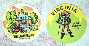 Williamsburg Virginia. & Virginia Souvenir Sammleraufnäher  - Bild 1 von 3