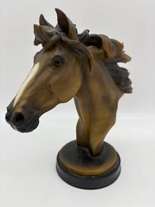 Figura Cabeza de Caballo De Colección Busto Escultura Resina Tallada Melena Colt Estatua 9.5" Arte - Imagen 1 de 10