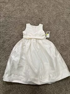 Isabel Garreton Off-White 100% Silk Youth Size 6 Dress $228 *defect* - Picture 1 of 12