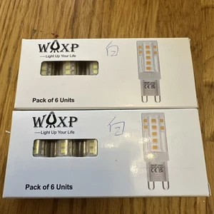 Bombillas LED G9 Blanco Frío 4W, 6500K, Equivalente 40W, Dos Paquetes = 12 Bombillas - Imagen 1 de 3
