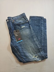Pantalones de mezclilla Levi's 512 ajustados elásticos cónicos azules para hombre talla 34x32 flexibles NUEVO - Imagen 1 de 17