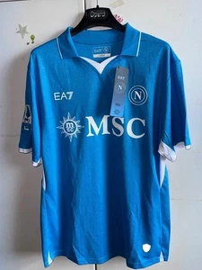 maglia calcio maglietta ufficiale EA7 gara home SSC Napoli autografat Di Lorenzo - Foto 1 di 13