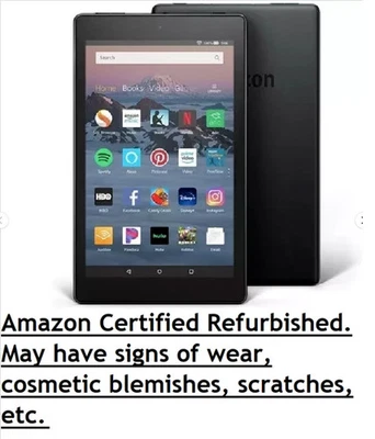 Tablet Amazon Fire HD8 con pantalla Alexa de 8" 32 GB 8ª generación 2018 negra HD 8 Foto 1 de 4