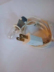 Single Replacement Clip Light W/Bulb 3ft Cord For Christmas Village Pumpkin Etc - Picture 1 of 4