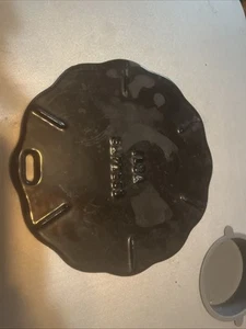 Isla Black Enameled Cast Iron Trivet Made in Italy Vintage - Picture 1 of 6