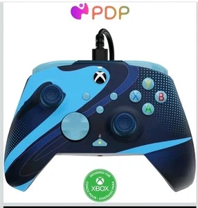 PDP....REMATCH Glow WIRED Controller for Xbox Series X|S, One - Blue Tide - Picture 1 of 7