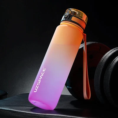 500/1000ml Sport Water Bottle BPA-Free Leakproof Frosted Tritan Gym Fitness Cup - Image 1 of 4