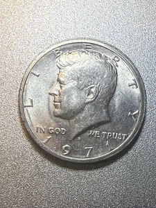 1971 Kennedy Half Coin Dollar D Mint Mark, Double Die Reverse!! STRONG DOUBLING - Picture 1 of 9