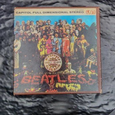 Beatles Sgt. Pepper's Reel to Reel Tape Y1T-2653 4-Track Capitol Records🎵 Foto 1 de 4