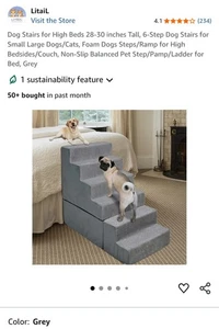 Letail Hundetreppe für Hochbetten 28-30 Zoll - Bild 1 von 4