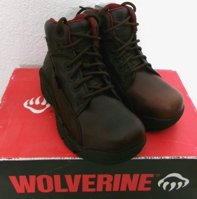 Wolverine Ayah 6" Botas de Trabajo Mujer Talla 6 W Comp Puntera de Seguridad Marrón #WO2676 LEER Foto 1 de 4