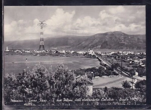 Cartolina Messina Torre Faro i Due Piloni dell'Elettrodotto Calabro Siculo UB518 - Picture 1 of 1