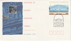 Australia 1992 apertura del túnel del puerto de Sydney. Funda primer día. Como nuevo - Imagen 1 de 2