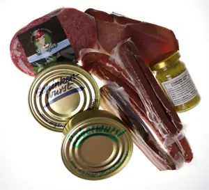 Confezione Assaggio Gastronomia Foresta Nera Grande, 8 Pezzi Prosciutto Affumicato Salsiccia Senape - Foto 1 di 2