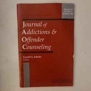JOURNAL OF ADDICTIONS & OFFENDER COUNSELING ~ Vol 18 # 1, Oct. 1997 Clean Copy - Picture 1 of 3