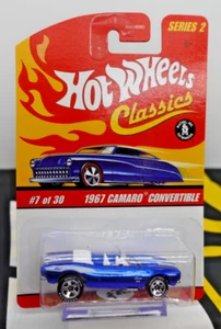 Hot Wheels Classics Series 2 1967 Camaro Convertible Blue 1/64 - Picture 1 of 2