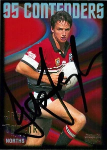 Tarjeta firmada 1995 North Sydney Bears NRL Dynamic Contenders - Jason Taylor - Imagen 1 de 3